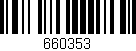 Código de barras (EAN, GTIN, SKU, ISBN): '660353'