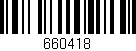 Código de barras (EAN, GTIN, SKU, ISBN): '660418'