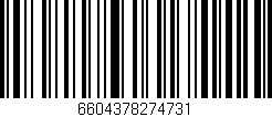 Código de barras (EAN, GTIN, SKU, ISBN): '6604378274731'
