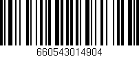 Código de barras (EAN, GTIN, SKU, ISBN): '660543014904'
