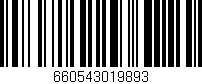 Código de barras (EAN, GTIN, SKU, ISBN): '660543019893'