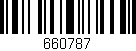 Código de barras (EAN, GTIN, SKU, ISBN): '660787'