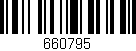 Código de barras (EAN, GTIN, SKU, ISBN): '660795'