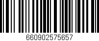 Código de barras (EAN, GTIN, SKU, ISBN): '660902575657'