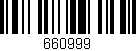 Código de barras (EAN, GTIN, SKU, ISBN): '660999'