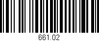Código de barras (EAN, GTIN, SKU, ISBN): '661.02'