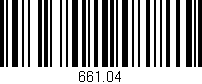 Código de barras (EAN, GTIN, SKU, ISBN): '661.04'