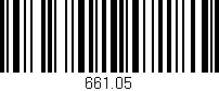 Código de barras (EAN, GTIN, SKU, ISBN): '661.05'