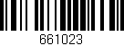 Código de barras (EAN, GTIN, SKU, ISBN): '661023'