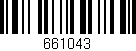 Código de barras (EAN, GTIN, SKU, ISBN): '661043'