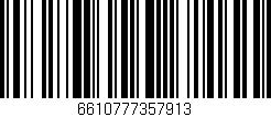 Código de barras (EAN, GTIN, SKU, ISBN): '6610777357913'