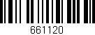 Código de barras (EAN, GTIN, SKU, ISBN): '661120'