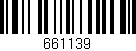 Código de barras (EAN, GTIN, SKU, ISBN): '661139'