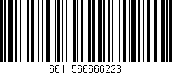 Código de barras (EAN, GTIN, SKU, ISBN): '6611566666223'