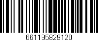 Código de barras (EAN, GTIN, SKU, ISBN): '661195829120'