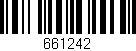 Código de barras (EAN, GTIN, SKU, ISBN): '661242'