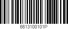 Código de barras (EAN, GTIN, SKU, ISBN): '6613100101P'