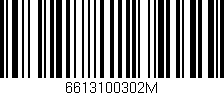 Código de barras (EAN, GTIN, SKU, ISBN): '6613100302M'