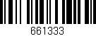 Código de barras (EAN, GTIN, SKU, ISBN): '661333'
