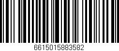 Código de barras (EAN, GTIN, SKU, ISBN): '6615015883582'