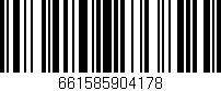 Código de barras (EAN, GTIN, SKU, ISBN): '661585904178'