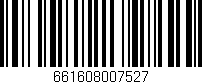Código de barras (EAN, GTIN, SKU, ISBN): '661608007527'