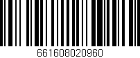 Código de barras (EAN, GTIN, SKU, ISBN): '661608020960'