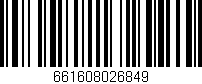 Código de barras (EAN, GTIN, SKU, ISBN): '661608026849'