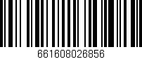 Código de barras (EAN, GTIN, SKU, ISBN): '661608026856'