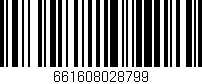 Código de barras (EAN, GTIN, SKU, ISBN): '661608028799'