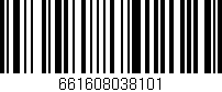 Código de barras (EAN, GTIN, SKU, ISBN): '661608038101'