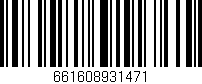 Código de barras (EAN, GTIN, SKU, ISBN): '661608931471'