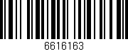 Código de barras (EAN, GTIN, SKU, ISBN): '6616163'