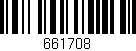 Código de barras (EAN, GTIN, SKU, ISBN): '661708'