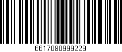 Código de barras (EAN, GTIN, SKU, ISBN): '6617080999229'