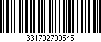 Código de barras (EAN, GTIN, SKU, ISBN): '661732733545'