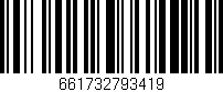 Código de barras (EAN, GTIN, SKU, ISBN): '661732793419'