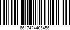 Código de barras (EAN, GTIN, SKU, ISBN): '6617474406456'