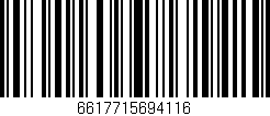 Código de barras (EAN, GTIN, SKU, ISBN): '6617715694116'
