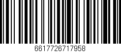Código de barras (EAN, GTIN, SKU, ISBN): '6617726717958'