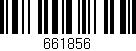 Código de barras (EAN, GTIN, SKU, ISBN): '661856'