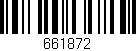 Código de barras (EAN, GTIN, SKU, ISBN): '661872'