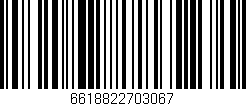 Código de barras (EAN, GTIN, SKU, ISBN): '6618822703067'