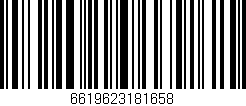 Código de barras (EAN, GTIN, SKU, ISBN): '6619623181658'
