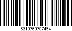 Código de barras (EAN, GTIN, SKU, ISBN): '6619768707454'