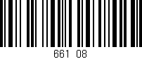 Código de barras (EAN, GTIN, SKU, ISBN): '661/08'