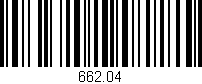 Código de barras (EAN, GTIN, SKU, ISBN): '662.04'