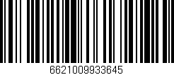 Código de barras (EAN, GTIN, SKU, ISBN): '6621009933645'