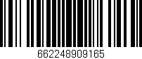 Código de barras (EAN, GTIN, SKU, ISBN): '662248909165'