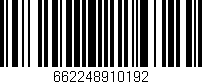 Código de barras (EAN, GTIN, SKU, ISBN): '662248910192'